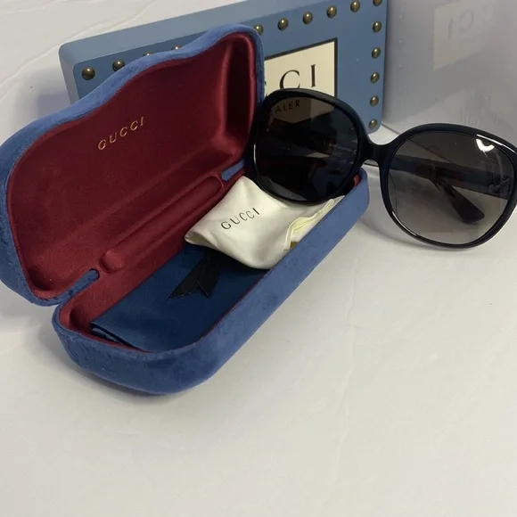 ??New - Gucci Women\'s GG0080SK Black/Grey Fashion Sunglasses 61mm Gucci | Accessories | New Gucci Womens Gg080sk Blackgrey  main image 2
